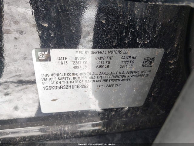 2017 CADILLAC CT6 1G6KD5RS2HU168292 Photo 8