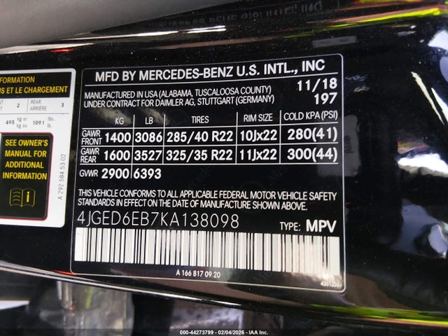 2019 MERCEDES-BENZ AMG GLE 43 COUPE 4JGED6EB7KA138098 Photo 8