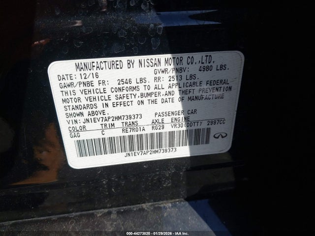 JN1EV7AP2HM739373 Infiniti Q50 3.0t Premium