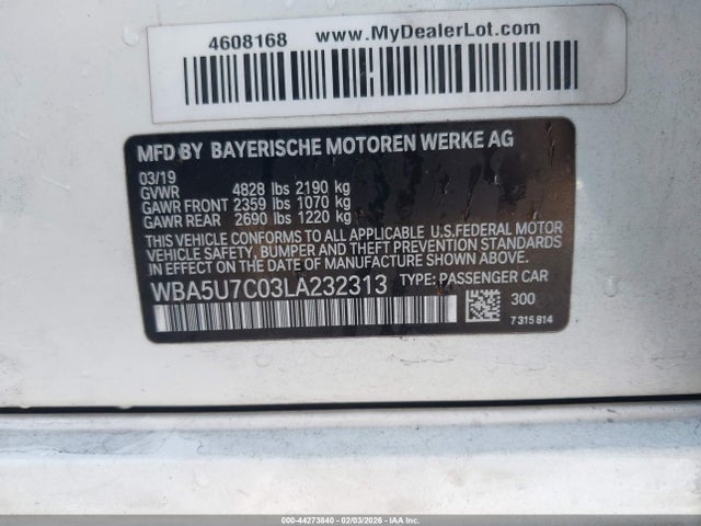 WBA5U7C03LA232313 BMW 3 Series M340i