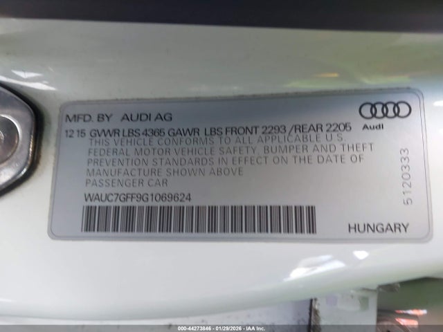 2016 AUDI A3 WAUC7GFF9G1069624 Photo 8
