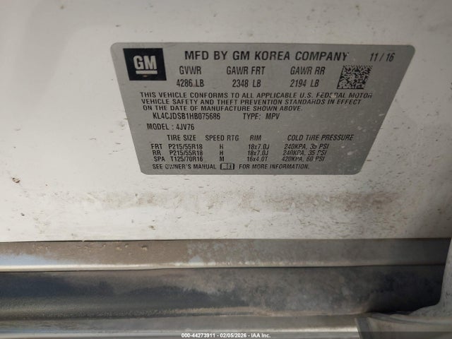 Buick Encore Premium 2017 KL4CJDSB1HB075686 Image 9