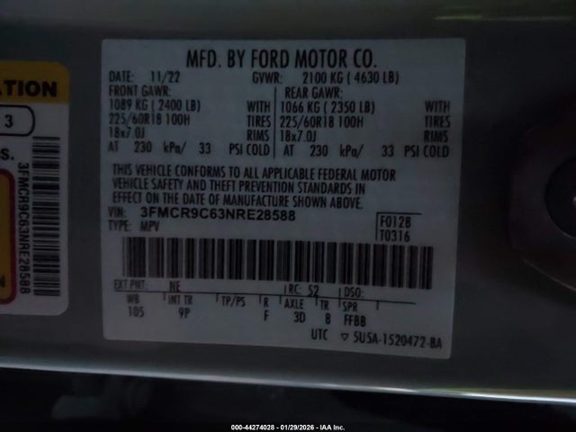 2022 FORD BRONCO SPORT 3FMCR9C63NRE28588 Photo 8