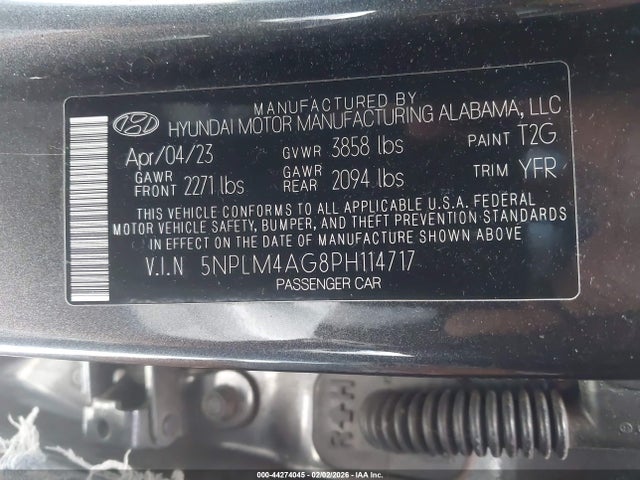 Hyundai ELANTRA SEL 2023 5NPLM4AG8PH114717 Image 9