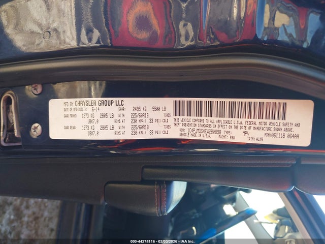 1C4PJMDSXEW280898 Jeep Cherokee Limited