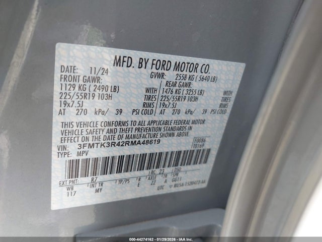 3FMTK3R42RMA48619 Ford Mustang Mach-e Premium