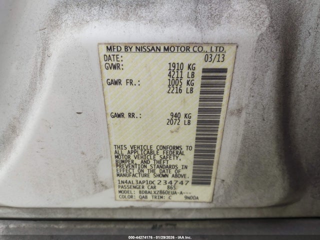 2013 NISSAN ALTIMA 1N4AL3AP1DC234747 Photo 8