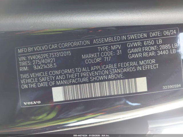 2025 VOLVO XC90 YV4062PE7S1312015 Photo 8