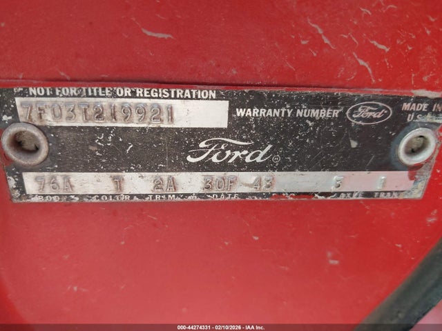 1967 FORD MUSTANG 7F03T219921 Photo 8