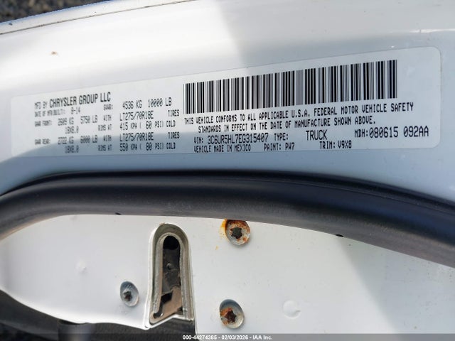 3C6UR5HL7EG315407 RAM 2500 Tradesman