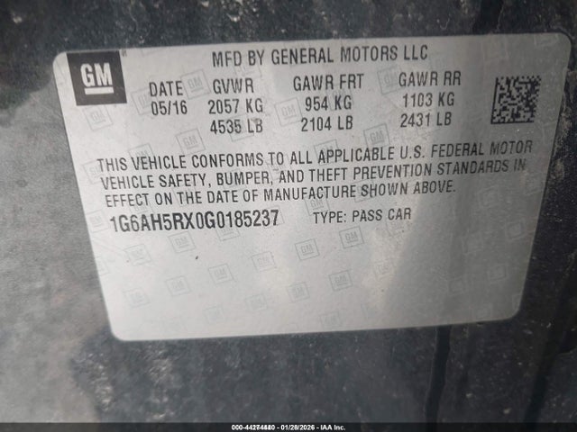 2016 CADILLAC ATS 1G6AH5RX0G0185237 Photo 8