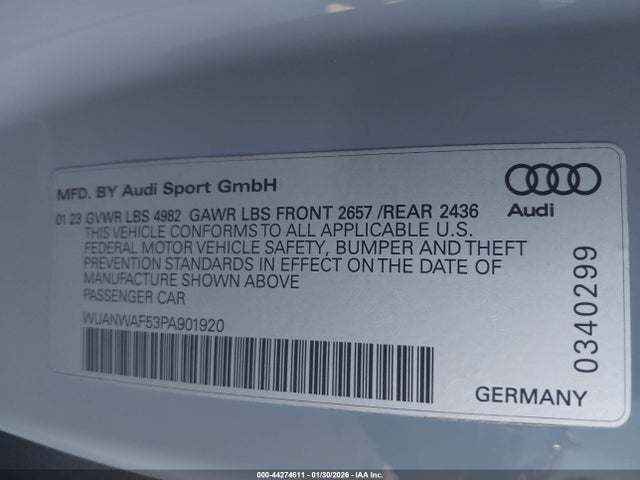2023 AUDI RS 5 WUANWAF53PA901920 Photo 8