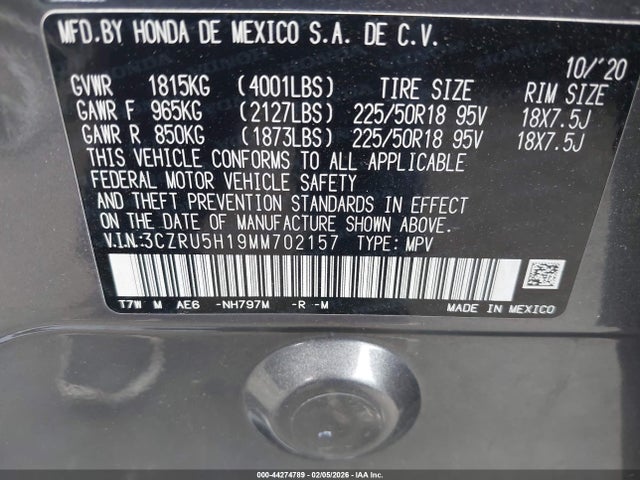 2021 HONDA HR-V 3CZRU5H19MM702157 Photo 8