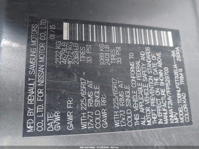 Nissan ROGUE S 2015 KNMAT2MV7FP529703 Image 9