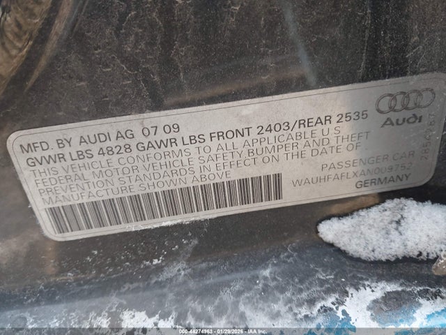 2010 AUDI A4 WAUHFAFLXAN009752 Photo 8