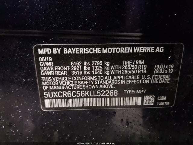 2019 BMW X5 5UXCR6C56KLL52268 Photo 8