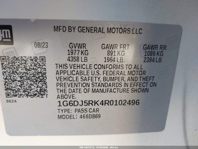 2024 CADILLAC CT4 1G6DJ5RK4R0102496 Photo 8