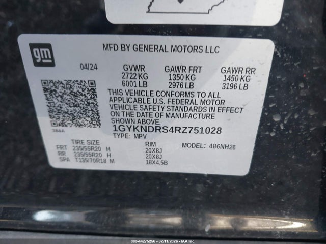 2024 CADILLAC XT5 1GYKNDRS4RZ751028 Photo 8