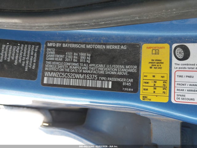 2013 MINI COUNTRYMAN WMWZC5C52DWM16375 Photo 8