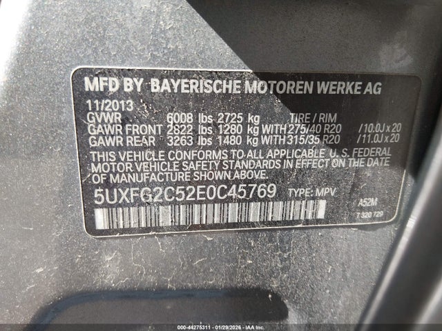 2014 BMW X6 5UXFG2C52E0C45769 Photo 8