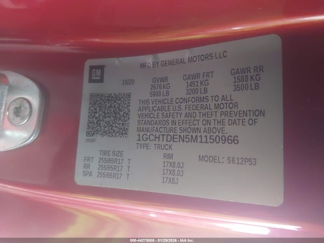 1GCHTDEN5M1150966 Chevrolet Colorado 4wd Long Box Z71