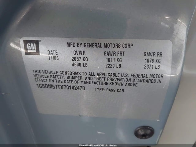 2007 CADILLAC CTS 1G6DM57TX70142470 Photo 8