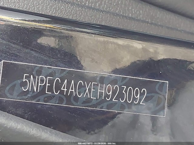 2014 Hyundai Sonata Se მანქანა იყიდება აუქციონზე, vin: 5NPEC4ACXEH923092, აუქციონის ნომერი: 44275572