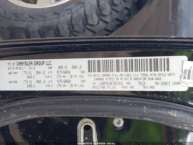 Aukcja sprzedaży 2015 Ram 1500 Express, vin: 1C6RR7KG8FS527031, numer aukcji: 44275778