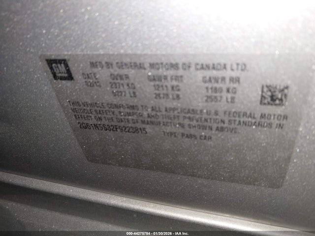 2015 CADILLAC XTS 2G61N5S32F9223815 Photo 8