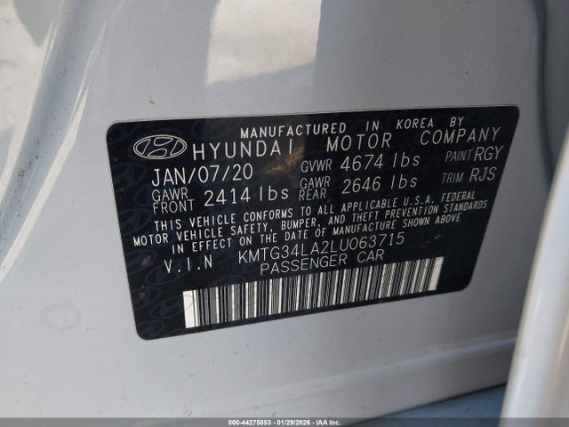 2020 GENESIS G70 KMTG34LA2LU063715 Photo 8