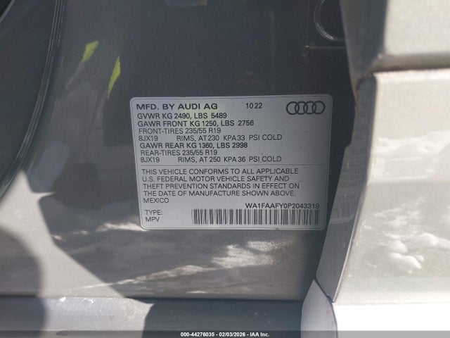 2023 AUDI Q5 WA1FAAFY0P2043319 Photo 8