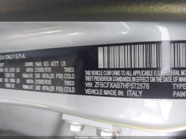 2017 FIAT 500X ZFBCFXAB7HP572578 Photo 8