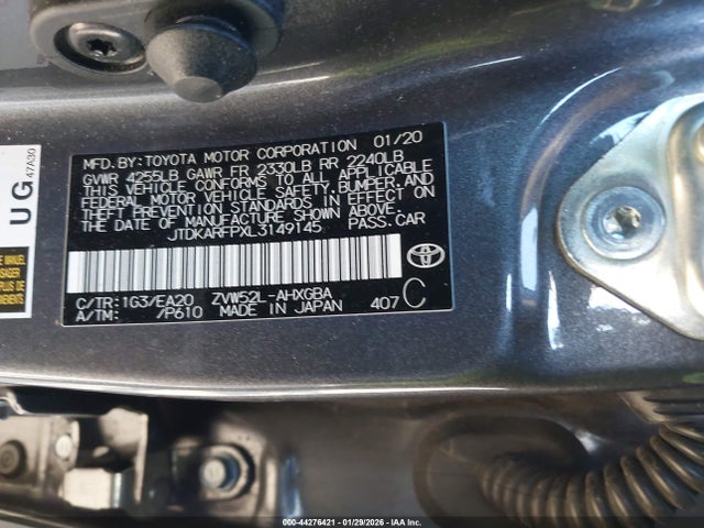 2020 TOYOTA PRIUS PRIME JTDKARFPXL3149145 Photo 8