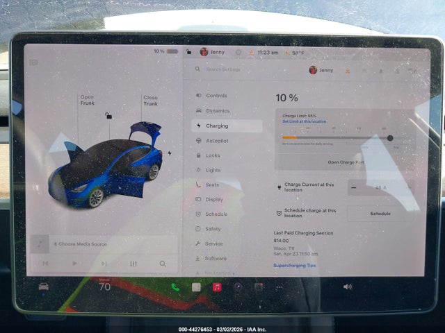 2022 Tesla Model 3 Long Range Dual Motor All-wheel Drive მანქანა იყიდება აუქციონზე, vin: 5YJ3E1EB7NF122796, აუქციონის ნომერი: 44276453