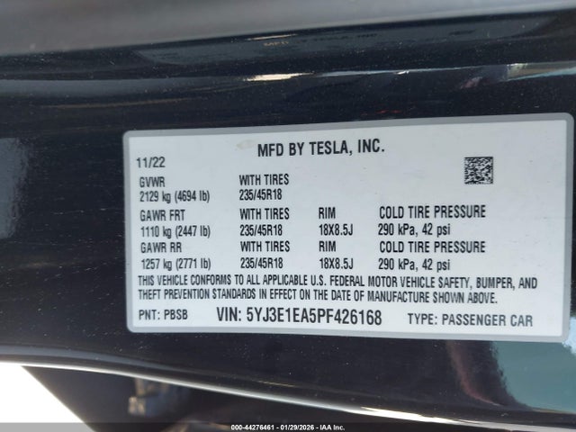 2023 TESLA MODEL 3 5YJ3E1EA5PF426168 Photo 8
