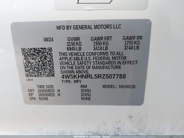 4W5KHNRL5RZ507788 Acura Zdx A-spec