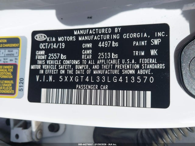 5XXGT4L33LG413570 KIA Optima Lx