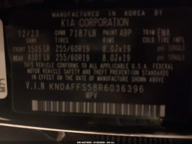 KIA Ev9 Wind 2024 KNDAFFS58R6036396 Image 9
