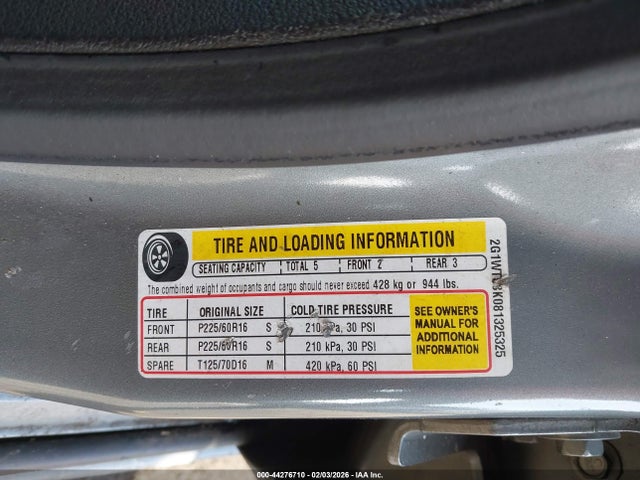 Продаж на аукціоні авто 2008 Chevrolet Impala Lt, vin: 2G1WT58K081325325, номер лоту: 44276710