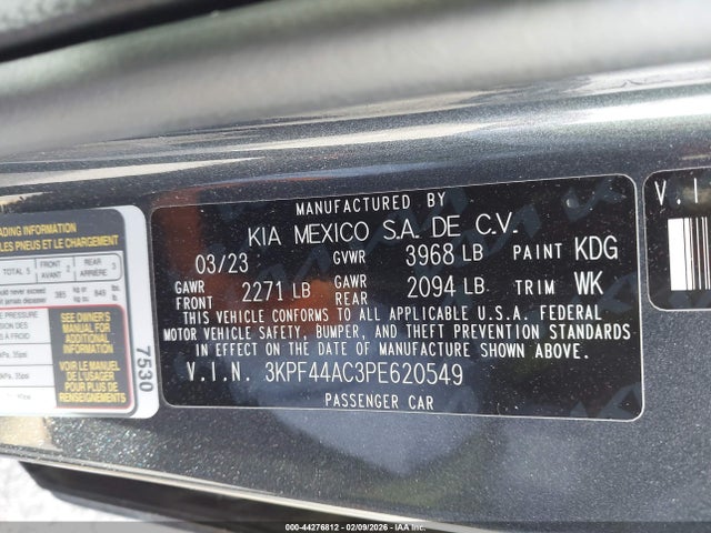 KIA FORTE GT 2023 3KPF44AC3PE620549 Image 9