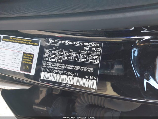 W1N0G8EB8LF796611 Mercedes-Benz Glc 300 4matic