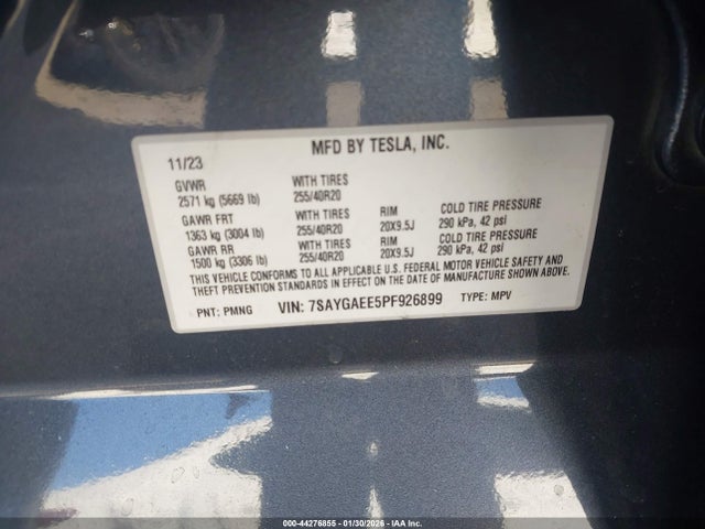 2023 TESLA MODEL Y 7SAYGAEE5PF926899 Photo 8