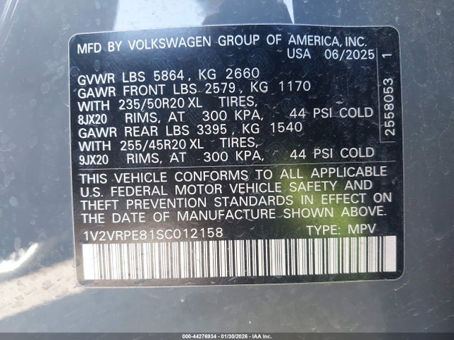 Volkswagen ID.4 PRO S 2025 1V2VRPE81SC012158 Image 9