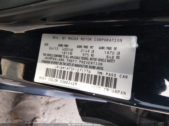 2015 MAZDA MAZDA3 JM1BM1M73F1271776 Photo 8