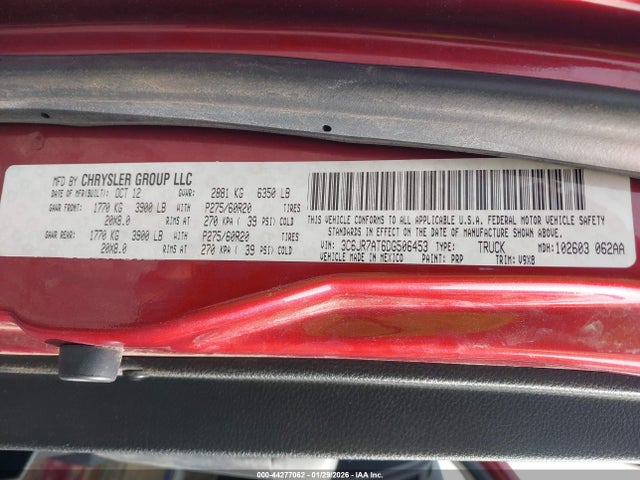 2013 RAM 1500 3C6JR7AT6DG506453 Photo 8