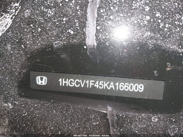 Aukcja sprzedaży 2019 Honda Accord Ex, vin: 1HGCV1F45KA166009, numer aukcji: 44277091