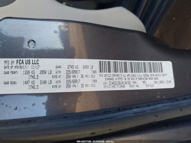 Dodge Grand Caravan Sxt 2018 2C4RDGCG8JR134162 Image 9