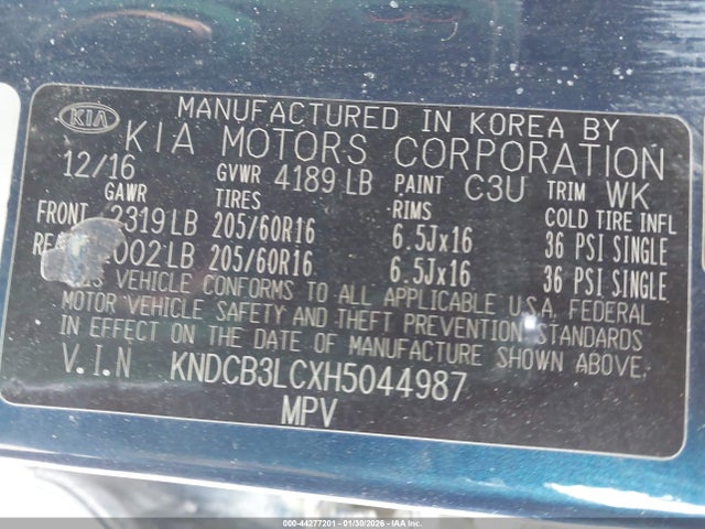 2017 KIA NIRO KNDCB3LCXH5044987 Photo 8