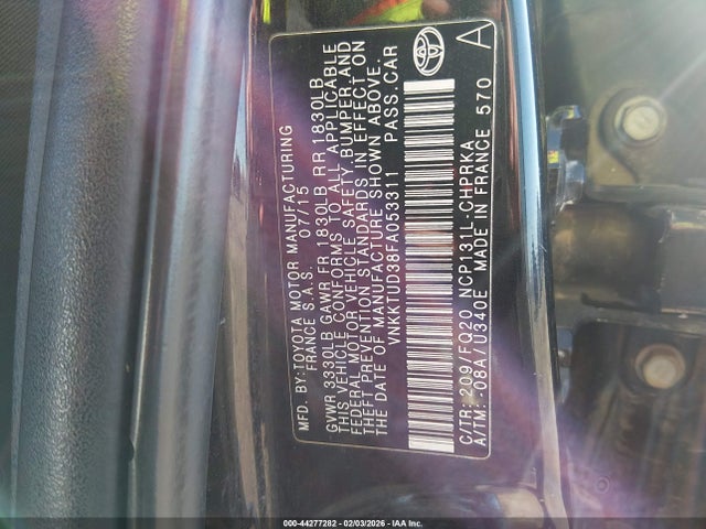 Toyota YARIS L 2015 VNKKTUD38FA053311 Image 9
