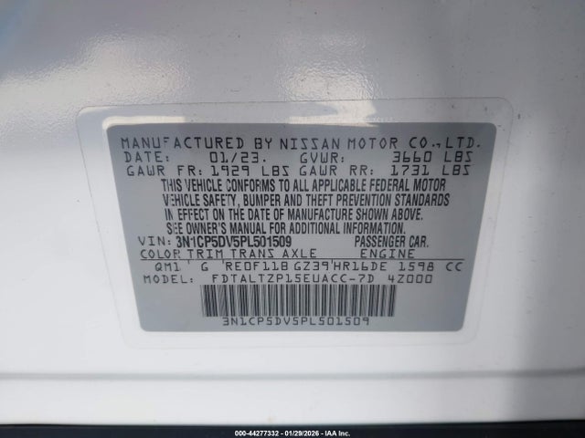 Nissan Kicks Sr Xtronic Cvt 2023 3N1CP5DV5PL501509 Image 9
